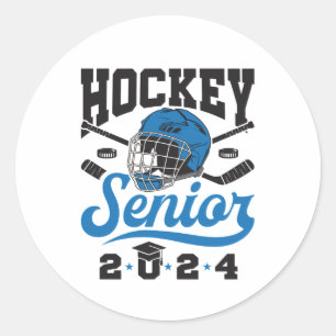 Hockey Senior Class of 2024  Classic Round Sticker