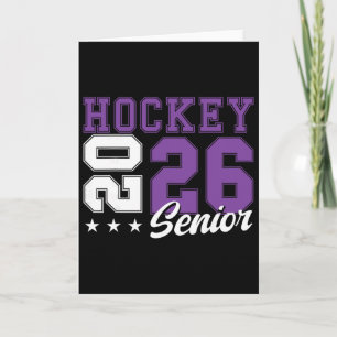 Hockey Senior Night Hockey Senior 2026 Graduation  Card