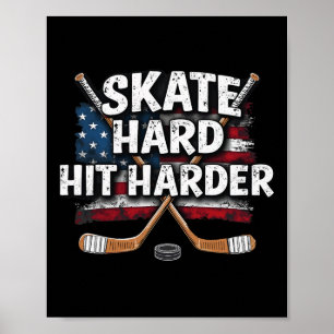 Hockey Shirt Hockey Boy Gifts Stuff Ice Hockey Jer Poster