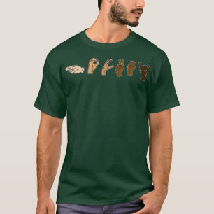 Hockey Sign Language Melanin Funny Sign Language T-Shirt