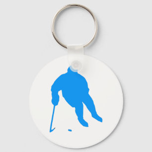 Hockey Silhouette Keychain