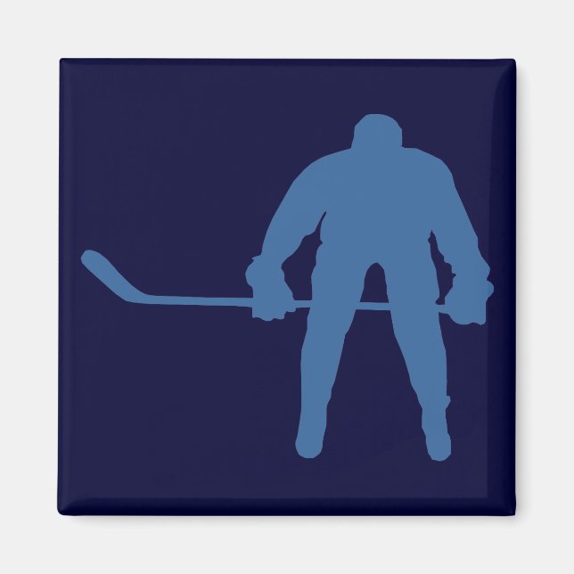 Hockey Silhouette Magnet (Front)