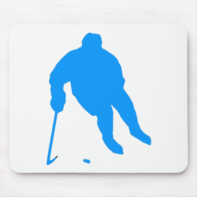 Hockey Silhouette Mouse Pad (Front)