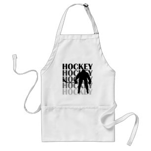 Hockey Silhouette T-shirts and Gifts Standard Apron