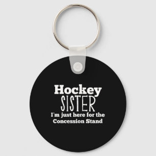 Hockey Sister Girls Sibling Daughter Son Game  Keychain