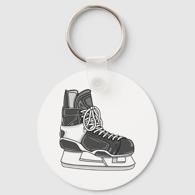 Hockey Skate Keychain (Front)