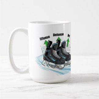 Hockey Skater with stat cards - Mugs