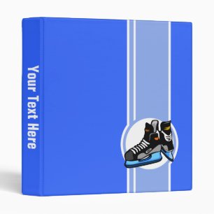 Hockey Skates; Blue Binder