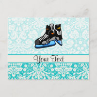 Hockey Skates; Damask