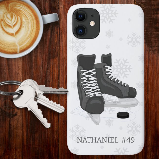 Hockey Skates Monogram  Case-Mate iPhone Case (Creator Uploaded)