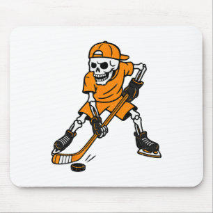 Hockey Skeleton Halloween Costume Boys Teens Girls Mouse Pad