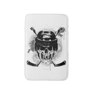 Hockey Skull Bath Mat