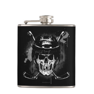 Hockey Skull Hip Flask