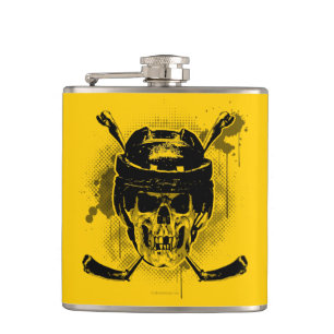 Hockey Skull Hip Flask