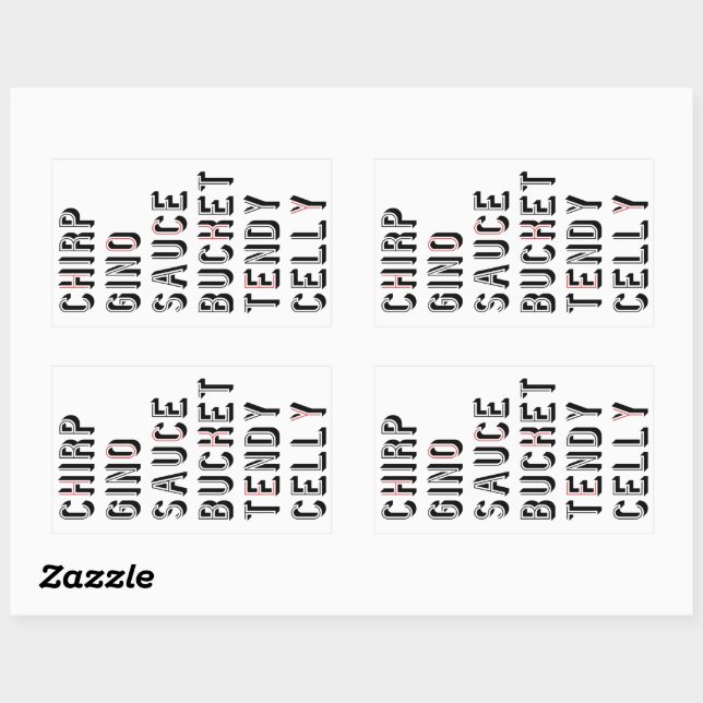 Hockey Slang - Chirp Gino Sauce Bucket Tendy Celly Sticker (Sheet)