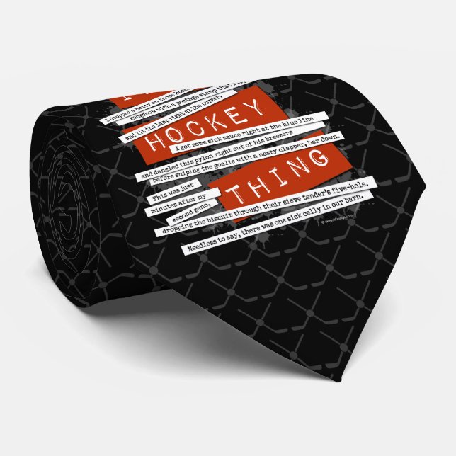 Hockey Slang Tie (Rolled)