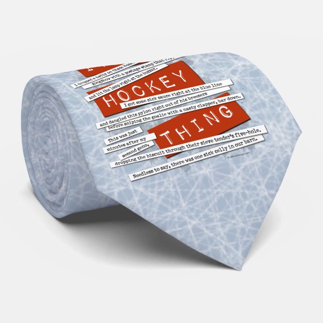 Hockey Slang Tie (Rolled)