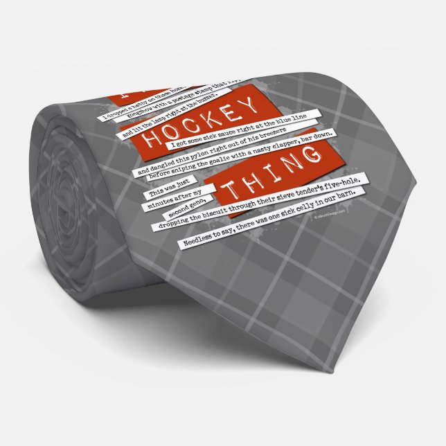 Hockey Slang Tie (Rolled)