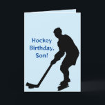 HOCKEY SON BIRTHDAY CARD<br><div class="desc">Here's the birthday card for the hockey-playing son.</div>