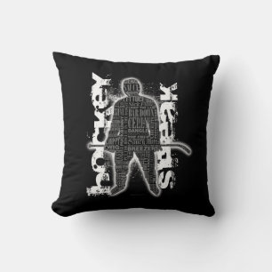 Hockey Speak Throw Pillow