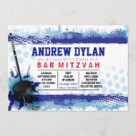 HOCKEY SPLASH Bar Mitzvah Invitation<br><div class="desc">WELCOME!!! I can personally help you with your order!  Ask me anything! EVERYTHING is customizable!  All my designs are ONE-OF-A-KIND original pieces of artwork designed by me!  All background colours,  fonts and text can changed by clicking on the CUSTOMIZE IT button.  Feel free to email me requests at:  Marlalove@hotmail.com</div>