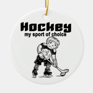 Hockey Sport of Choice Tshirts and Gifts Ceramic Ornament