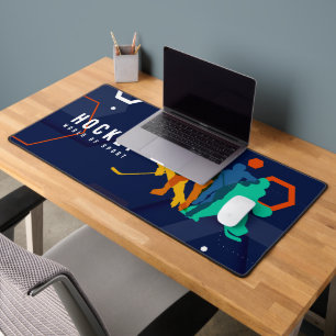 Hockey Sports   Adult T-Shirt Desk Mat