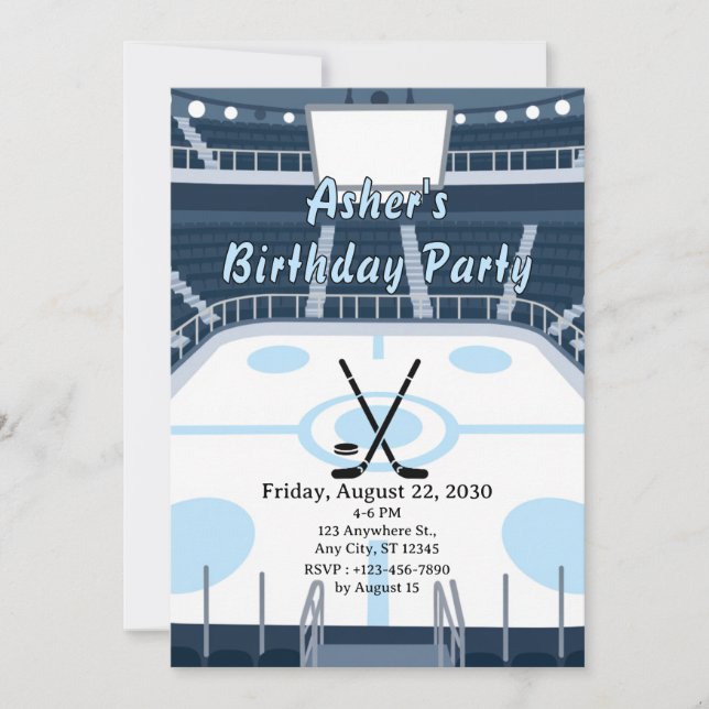 Hockey Stadium Invitation (Front)
