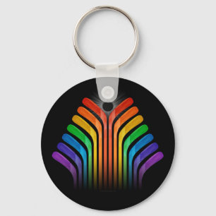 Hockey Stick Spectrum Keychain
