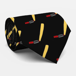 hockey stick,. tie