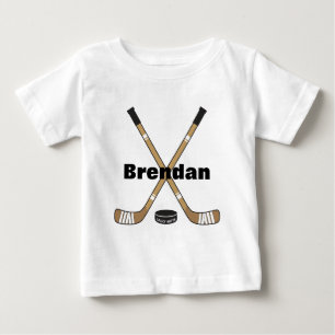 Hockey Sticks Baby Infant Personalized T-Shirt