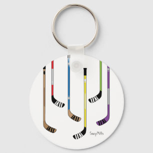 Hockey Sticks Keychain