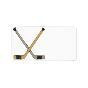 Hockey Sticks Label