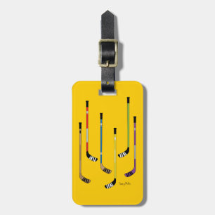 Hockey Sticks Luggage Tag