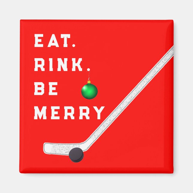 Hockey Stocking Stuffers Magnet (Front)