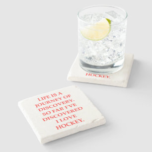 hockey stone coaster