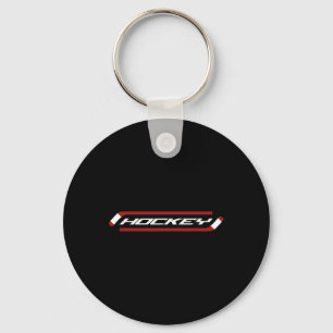 Hockey - Stylish - Simple - Hockey Playerfan Keychain