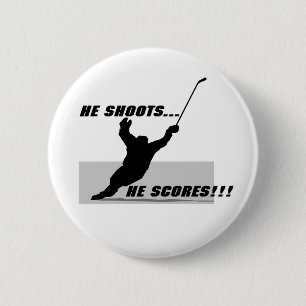 Hockey T-shirts and Gifts. 2 Inch Round Button
