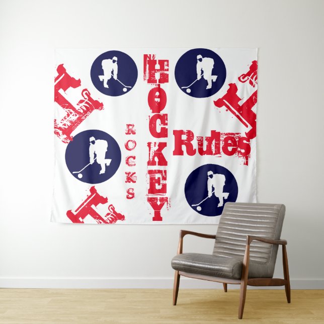 Hockey        tapestry (In Situ (Horizontal))
