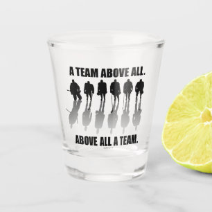 Hockey Team Above All Shot Glass