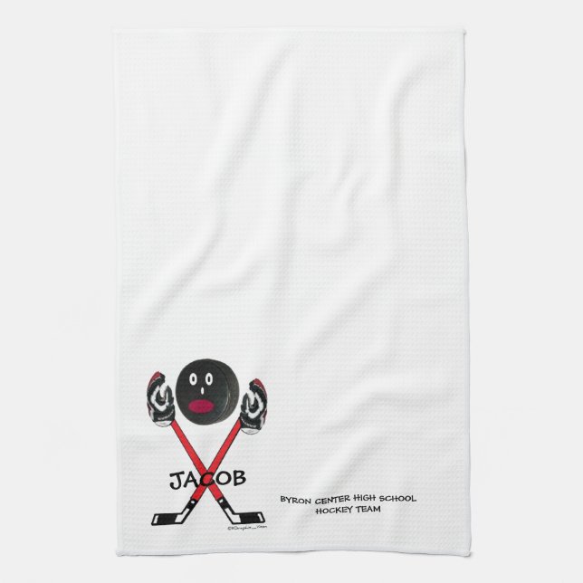 Hockey Team Kitchen Towel (Vertical)