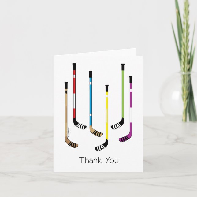 Hockey Thank You Card (Front)