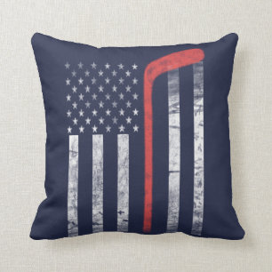 Hockey Throw Pillow
