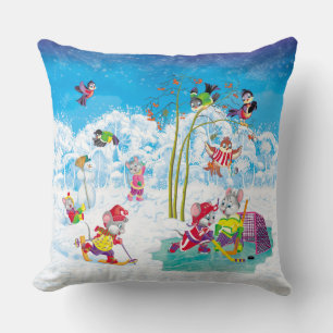 hockey throw pillow