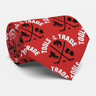 Hockey Tools of the Trade on Red Tie