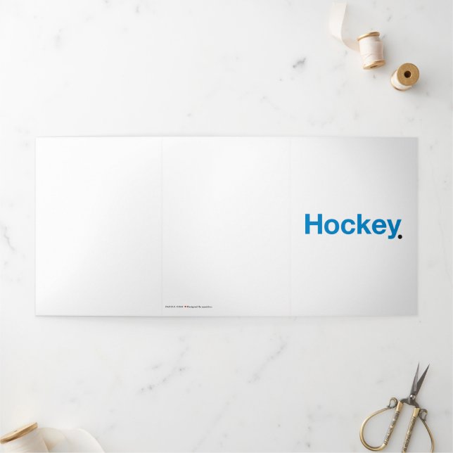 Hockey Tri-Fold Card (Outside)