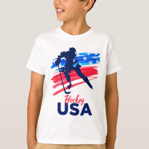 Hockey Usa Support The Team Shirt Usa Ice Hockey L