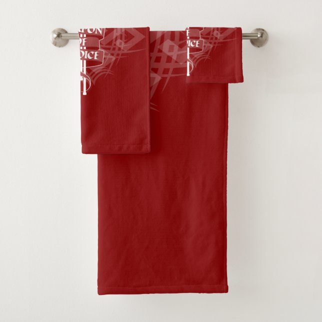 Hockey Weapon Of Choice Bath Towel Set (Insitu)
