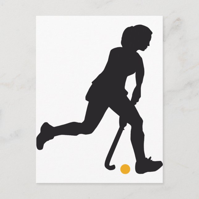 Hockey Woman Postcard (Front)