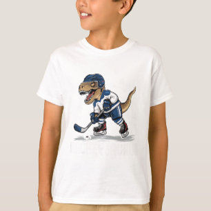 Hockeysaurus Funny Dinosaur Hockey Kids Hockey Boy T-Shirt